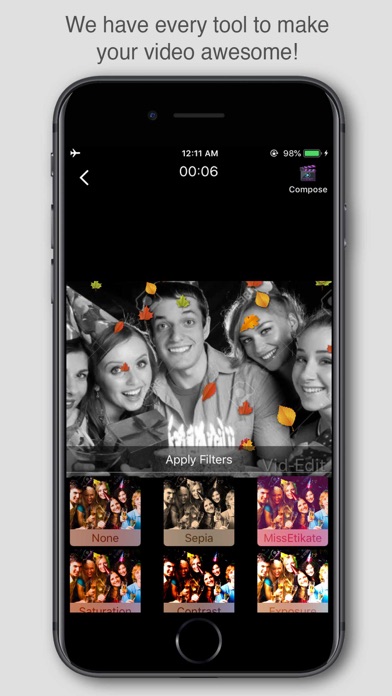 Easy Video Editor Movie Maker iPhone screenshot 4 - Photo & Video app