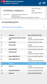 SBB Cargo International App screenshot