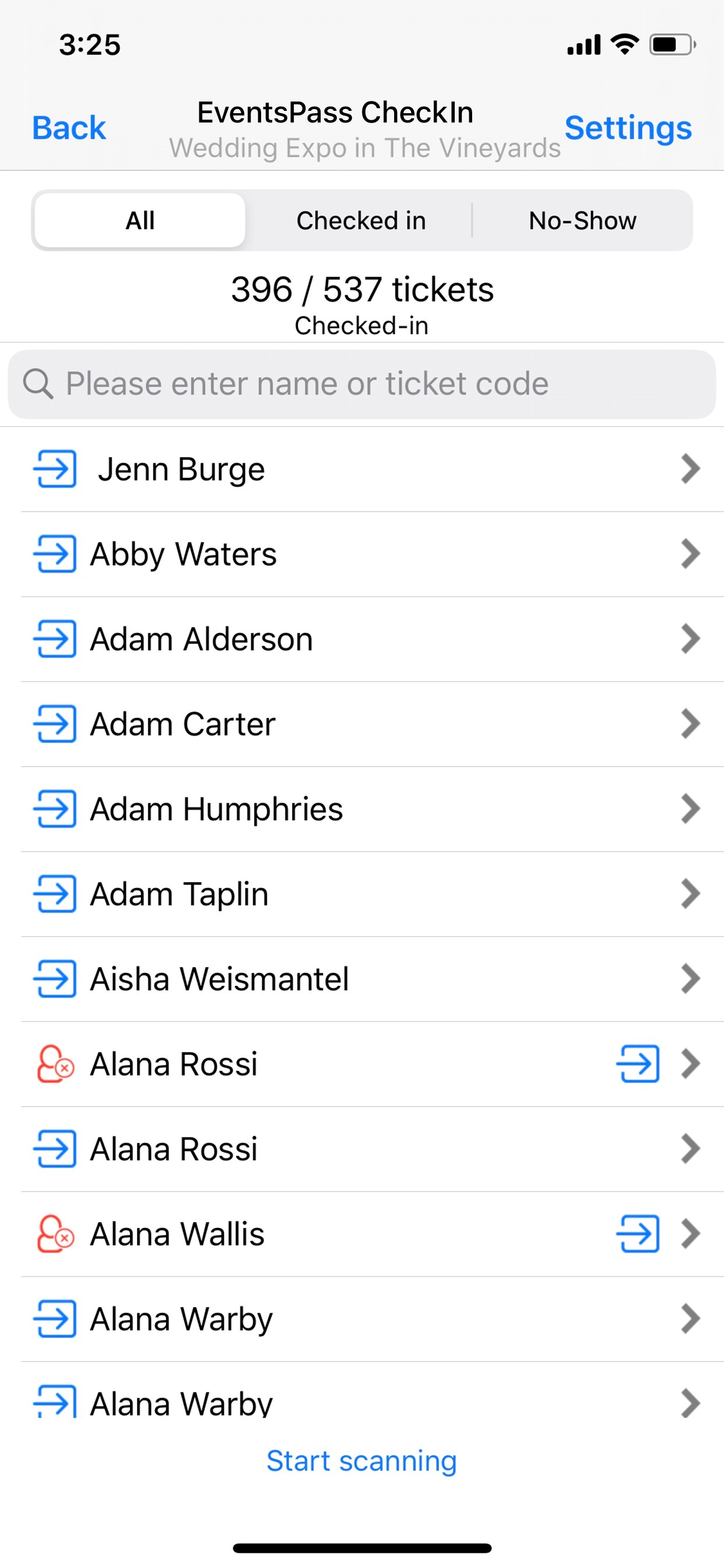EventsPass CheckIn screenshot 4
