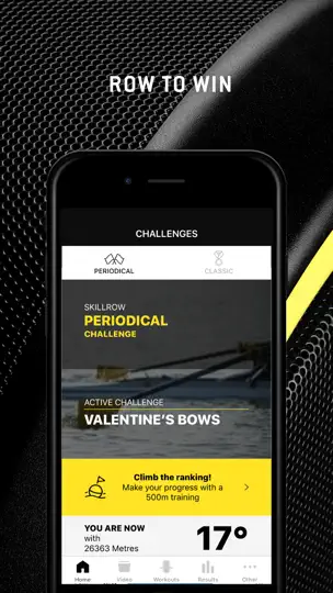 Captura de pantalla de SkillRow en iPhone 1