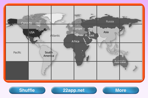 World Map Puzzle - náhled
