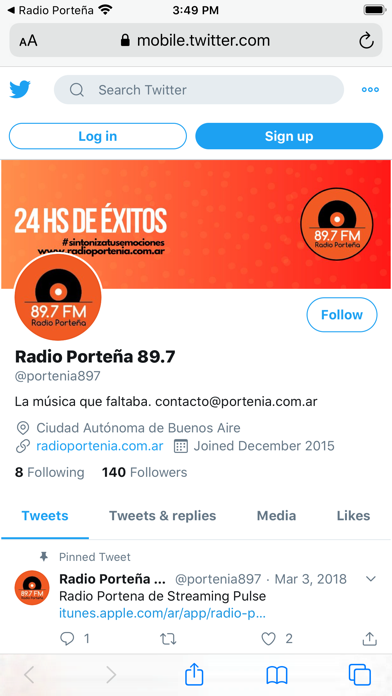 Radio Portena iPhone screenshot 6 - Music app