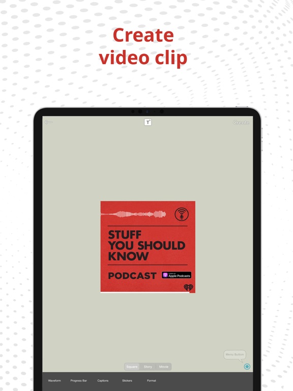 PodVideo - Podcast to video iPad screenshot 5 - Photo & Video app
