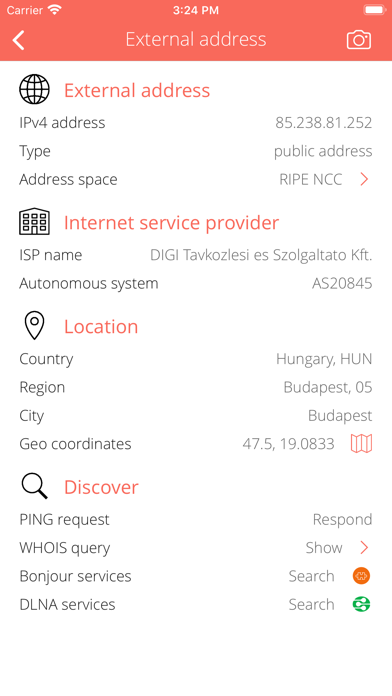 Hotspot Info Screenshot