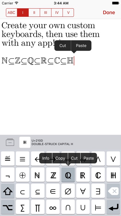 Unicode Pad Pro with keyboards screenshot-0