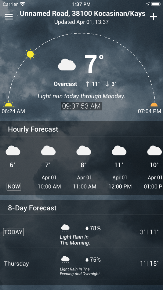Weather app - Weather forecast - 1.3 - (iOS)