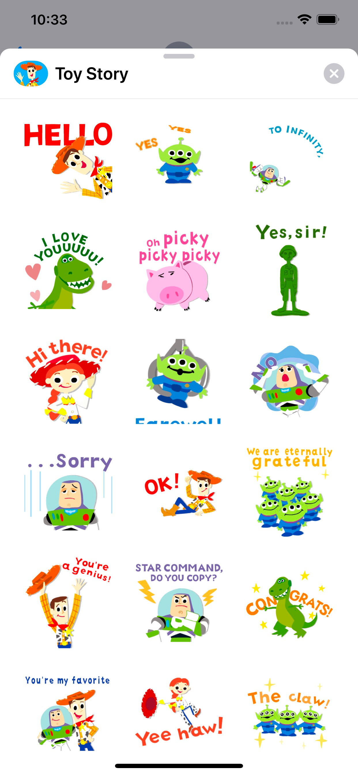 Pixar Stickers: Toy Story