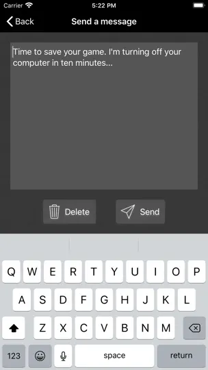 Captura de pantalla de Off Remote en iPhone 3