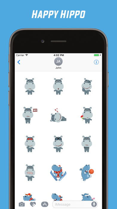 How to cancel & delete Happy Hippo Stickers Collection from iphone & ipad 2