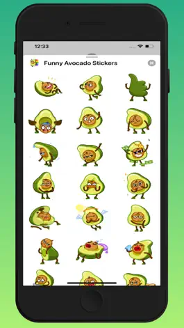 Game screenshot Funny Avocado Animated Sticker apk
