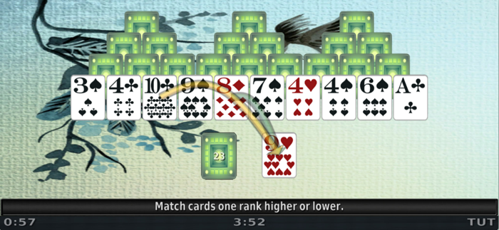 Pyramid Solitaire for iPhone.