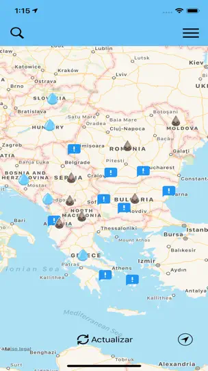 Captura de pantalla de FaucetSafe en iPhone 5