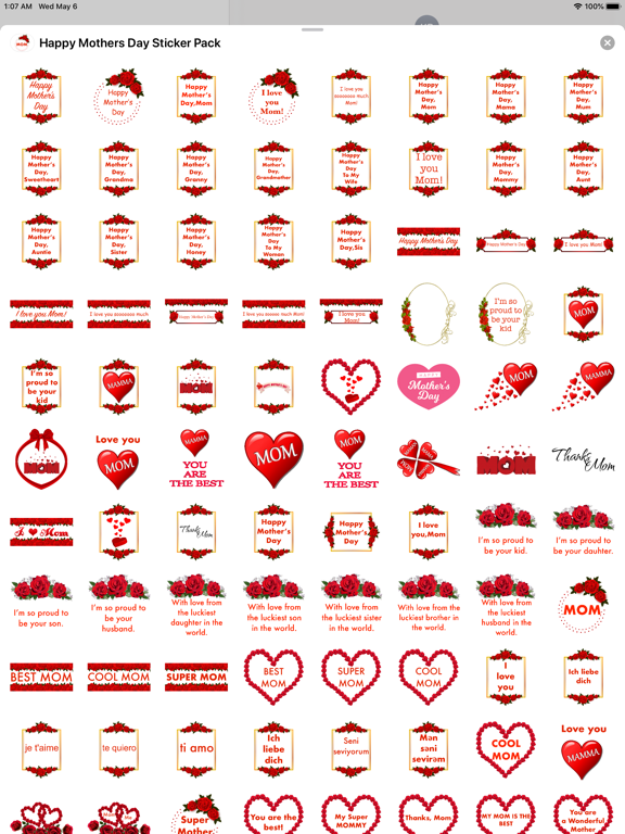 Screenshot #5 pour Happy Mother's Day - Stickers!