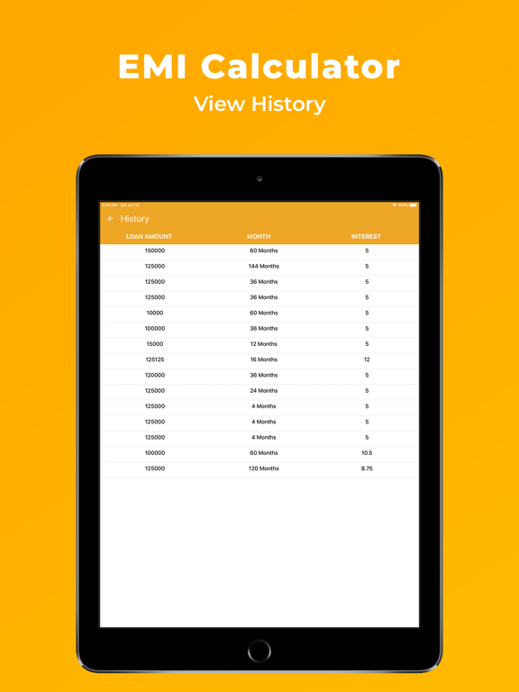 All Loan EMI Calculator iPad screenshot 6 - Finance app