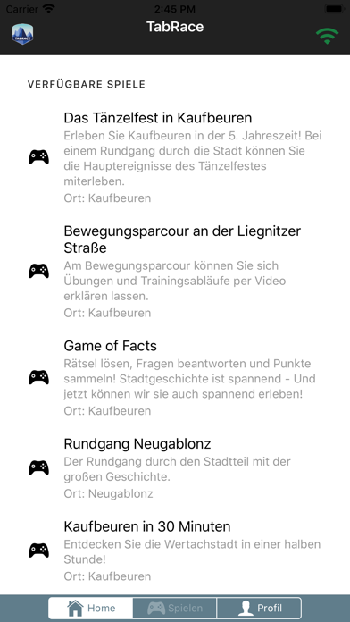 App screenshot
