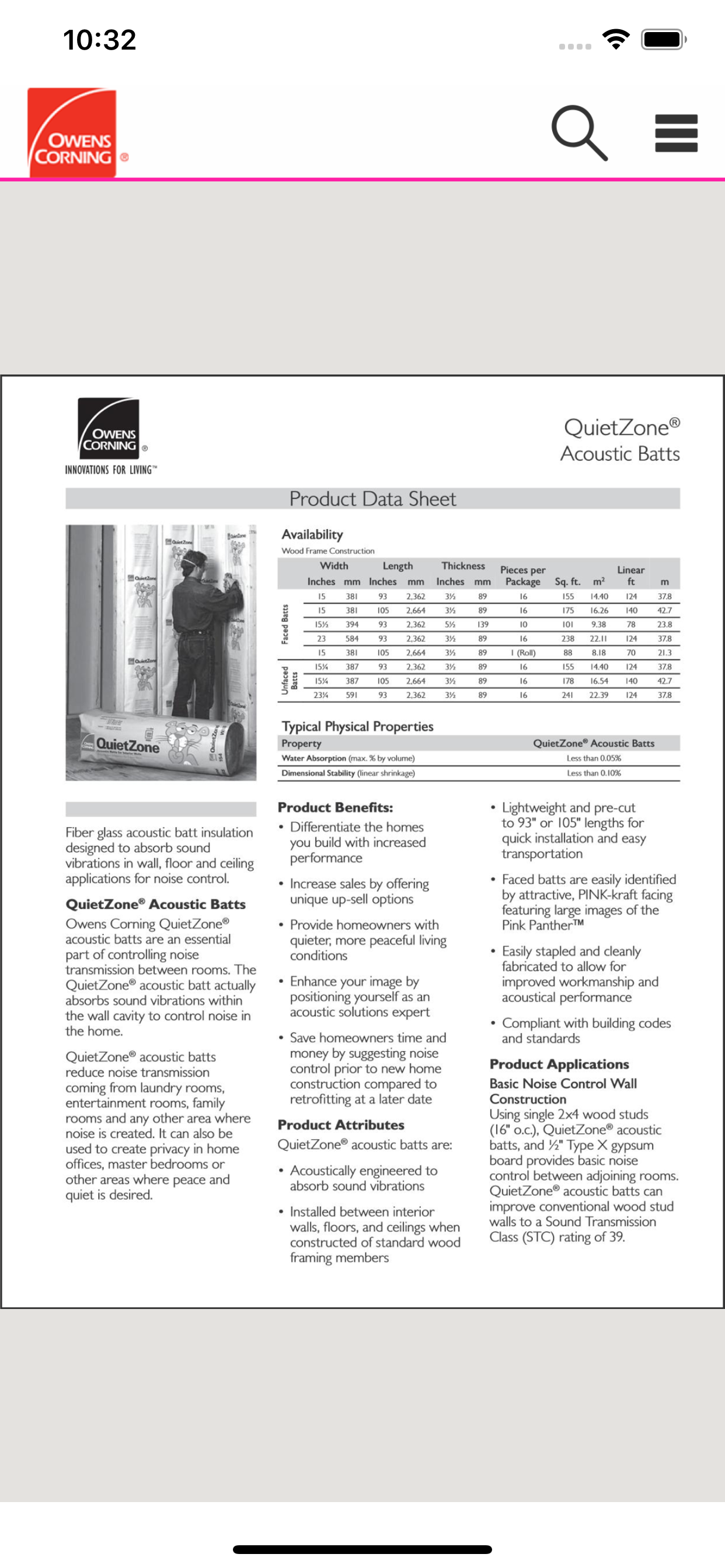 Owens Corning Product Solution