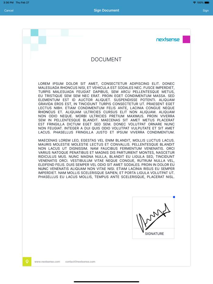 Nextsense eSign