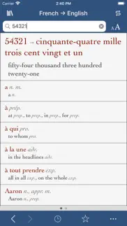 ultralingua french-english iphone screenshot 3