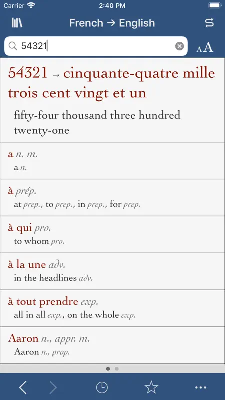 Ultralingua French-English screenshot 3 of 4