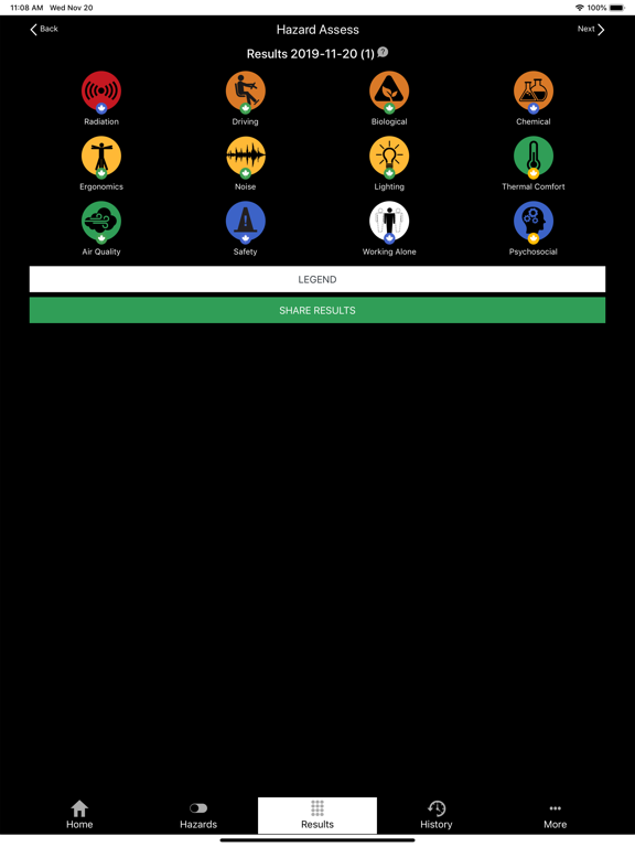 HazardAssess iPad screenshot 5 - Health & Fitness app