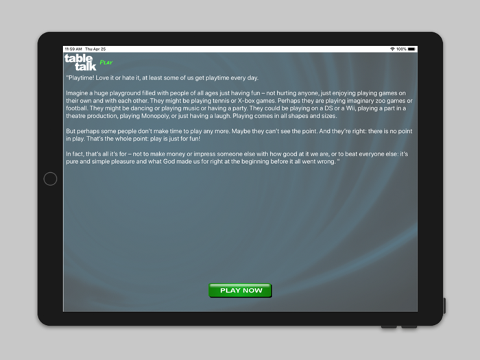 Table Talk for Messy Moments