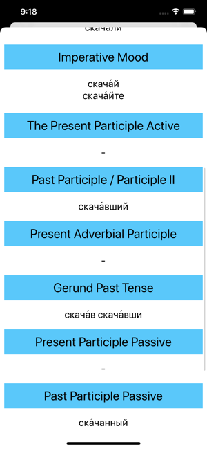 Russian Verbs Conjugations(圖5)-速報App