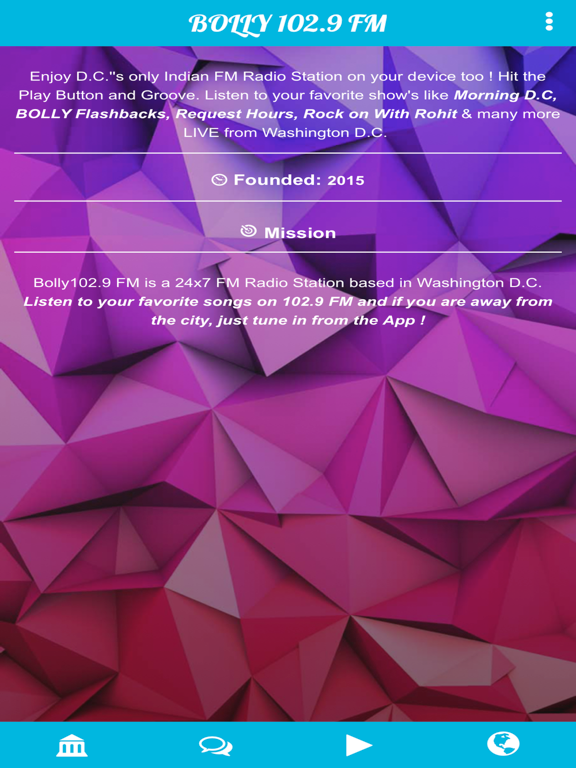 Bolly-FM iPad screenshot 1 - Music app