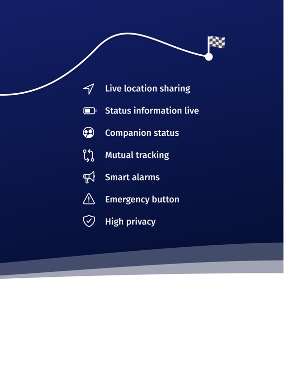 Arrive Safe – Live GPS & SOS iPad screenshot 5 - Navigation app