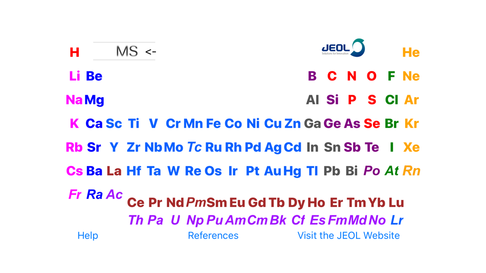 JEOL USA Periodic Table (iOS) 由: JEOL USA, Inc. JEOL USA Periodic Table (iOS) 由: JEOL USA, Inc.