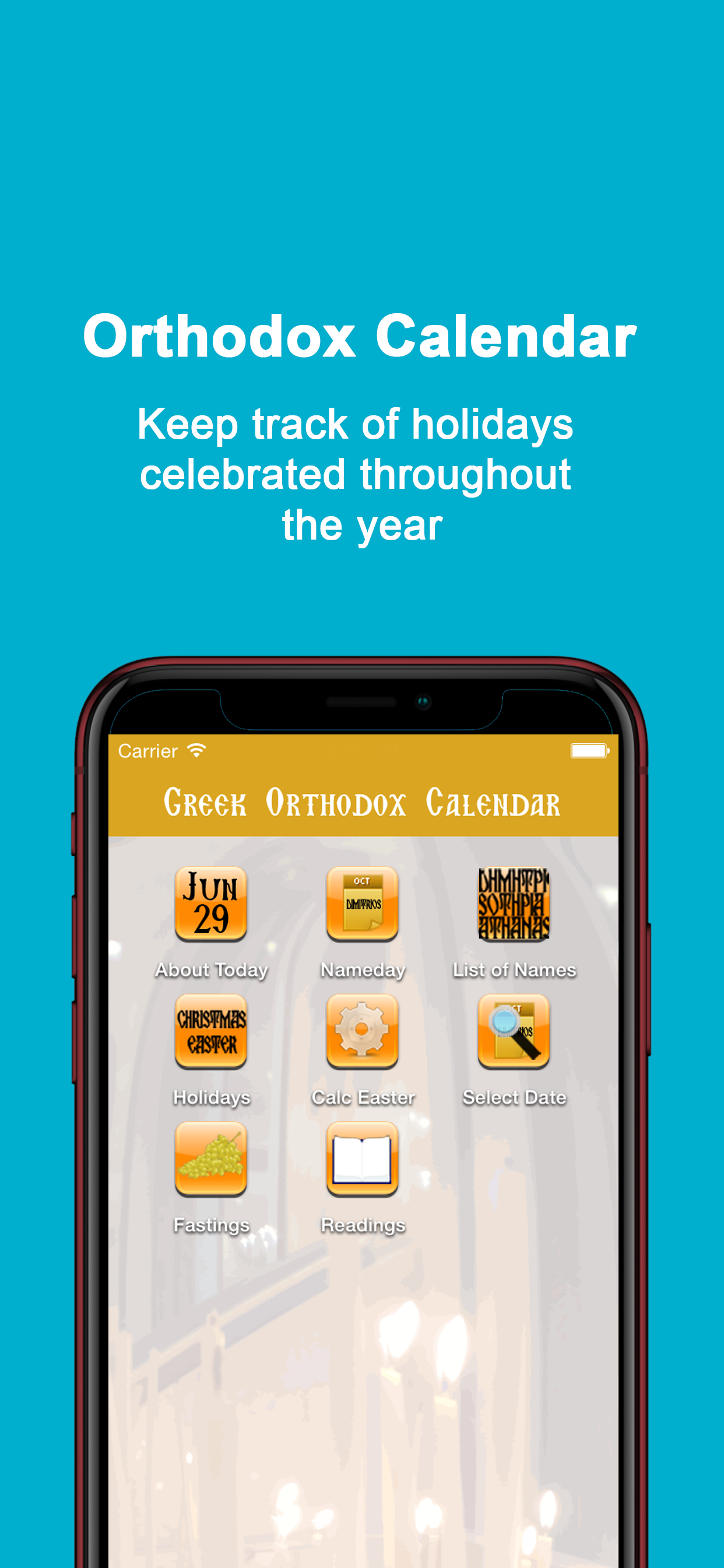 Greek Orthodox Calendar