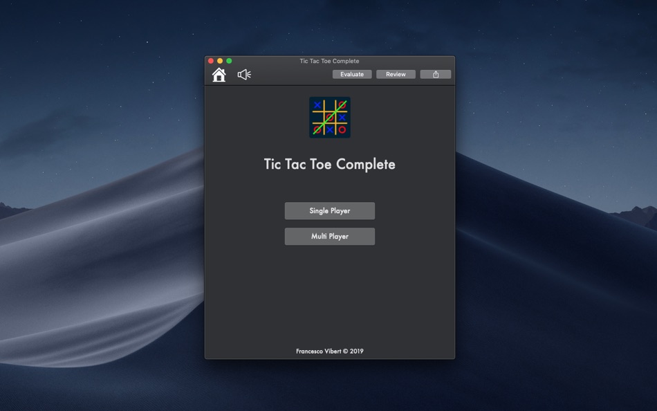 #2. Tic Tac Toe Complete (macOS) 由: Francesco Nicolas Fabio Vibert