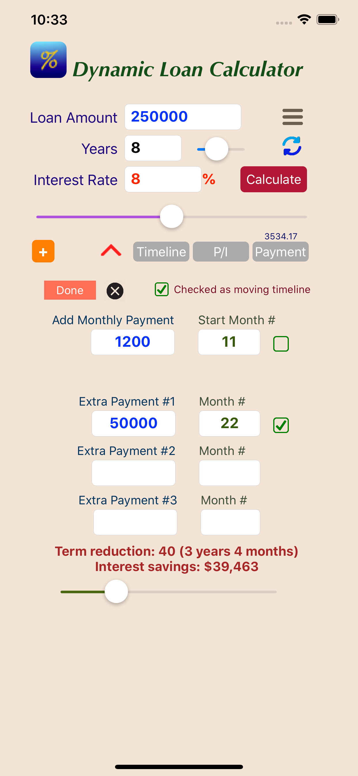 Dynamic Loan Calculator