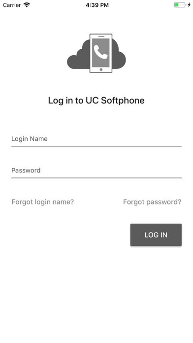 UC Softphone Screenshot