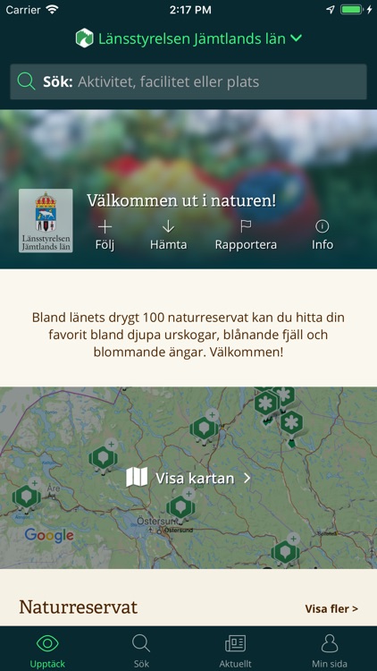 Jämtlands Naturkarta