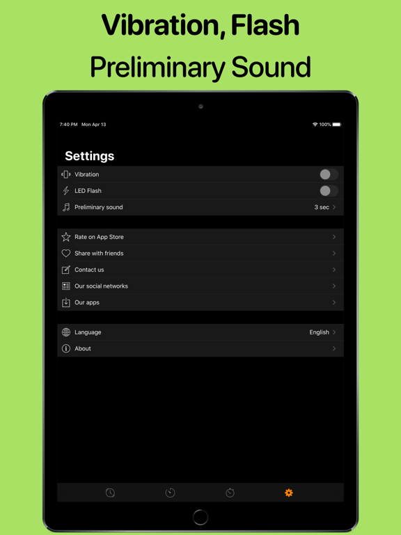 Workout Timer - HIIT Tabata iPad screenshot 6 - Health & Fitness app