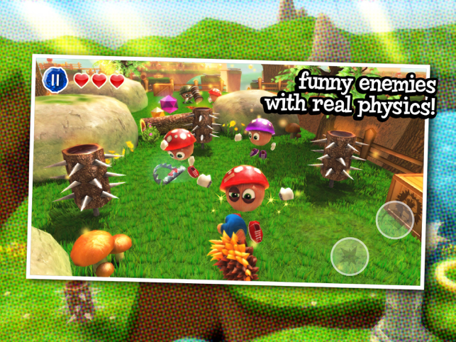 ‎Crazy Hedgy - 3D Platformer Screenshot