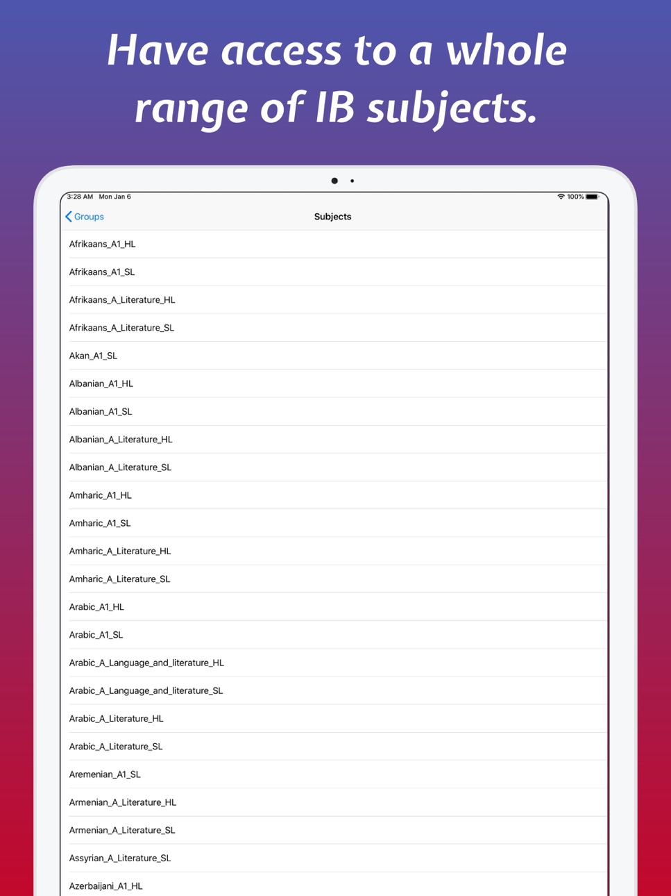 iPad screenshot