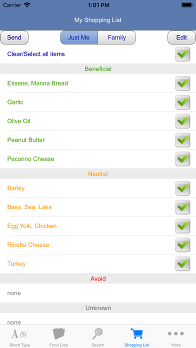 Blood Type Diet® Screenshot