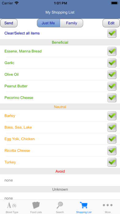 Blood Type Diet® screenshot1