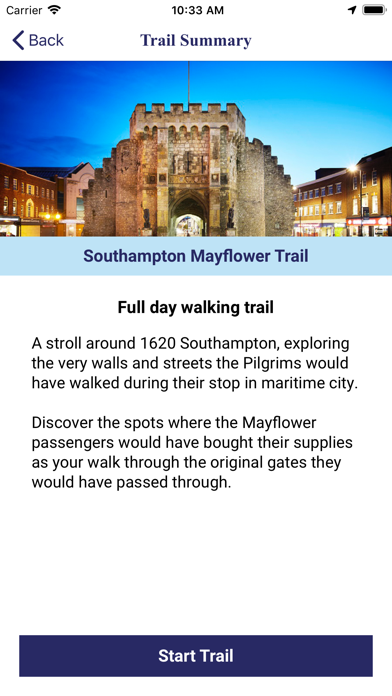 Mayflower Self-Guided Tours Screenshot