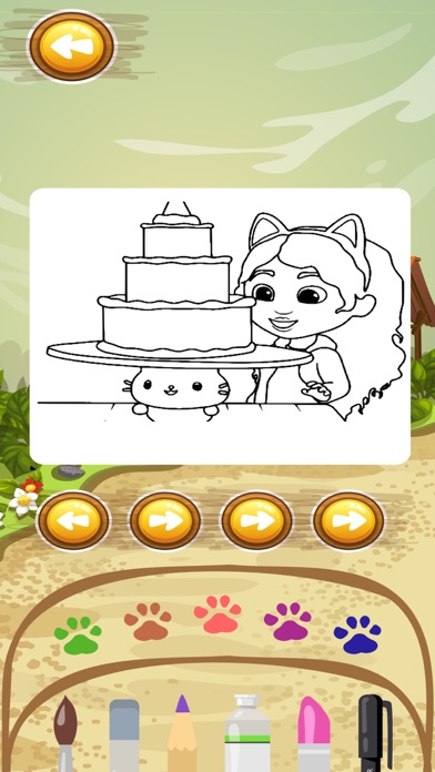 Dolls Doodle Coloring & puzzle Screenshot