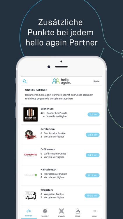 hello again - Punkte sammeln