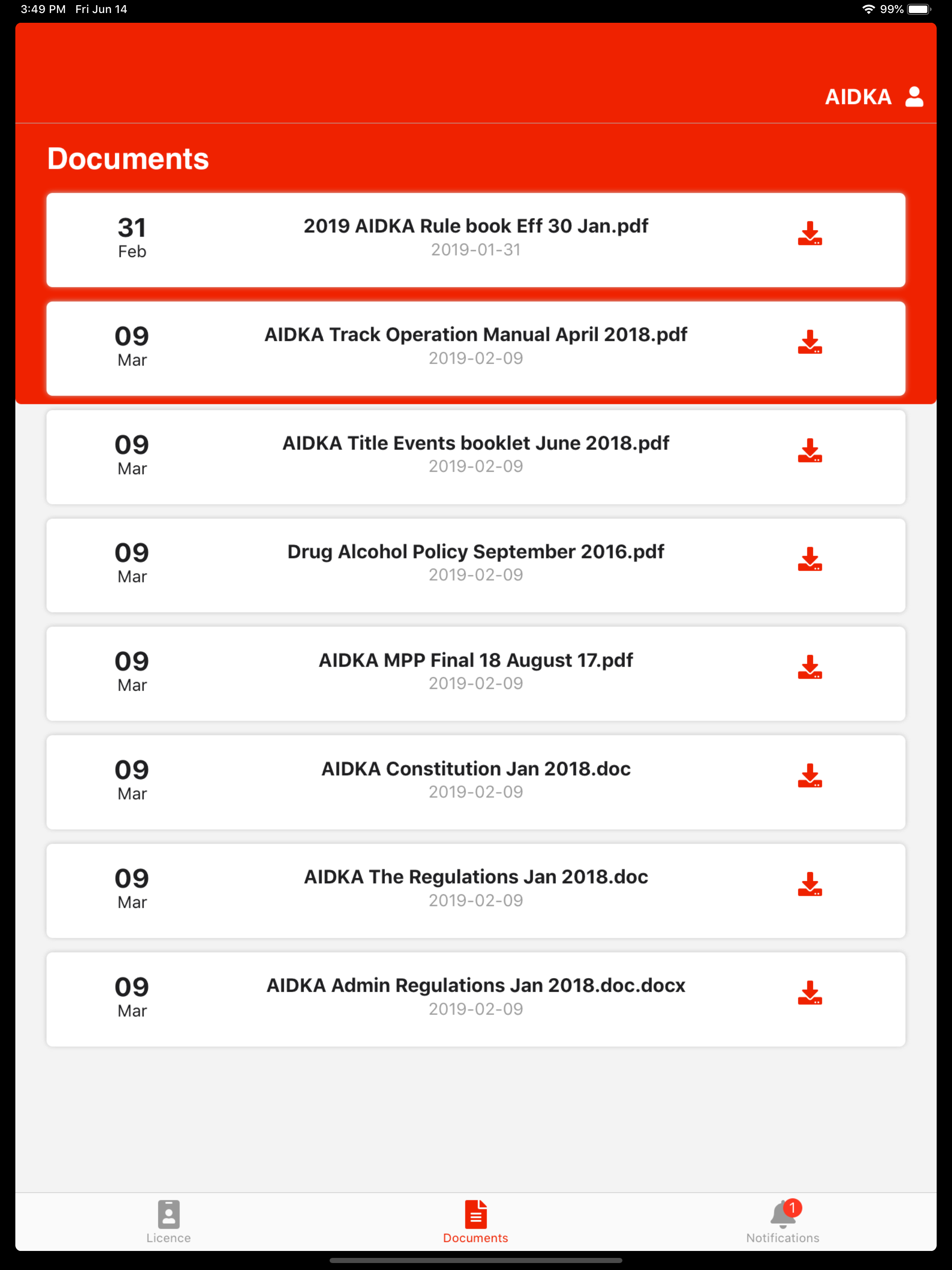 AIDKA Digital Licence