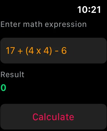 Screenshot #1 pour Quick Math for Watch