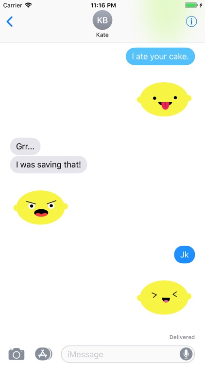 Cute Lemon Stickers