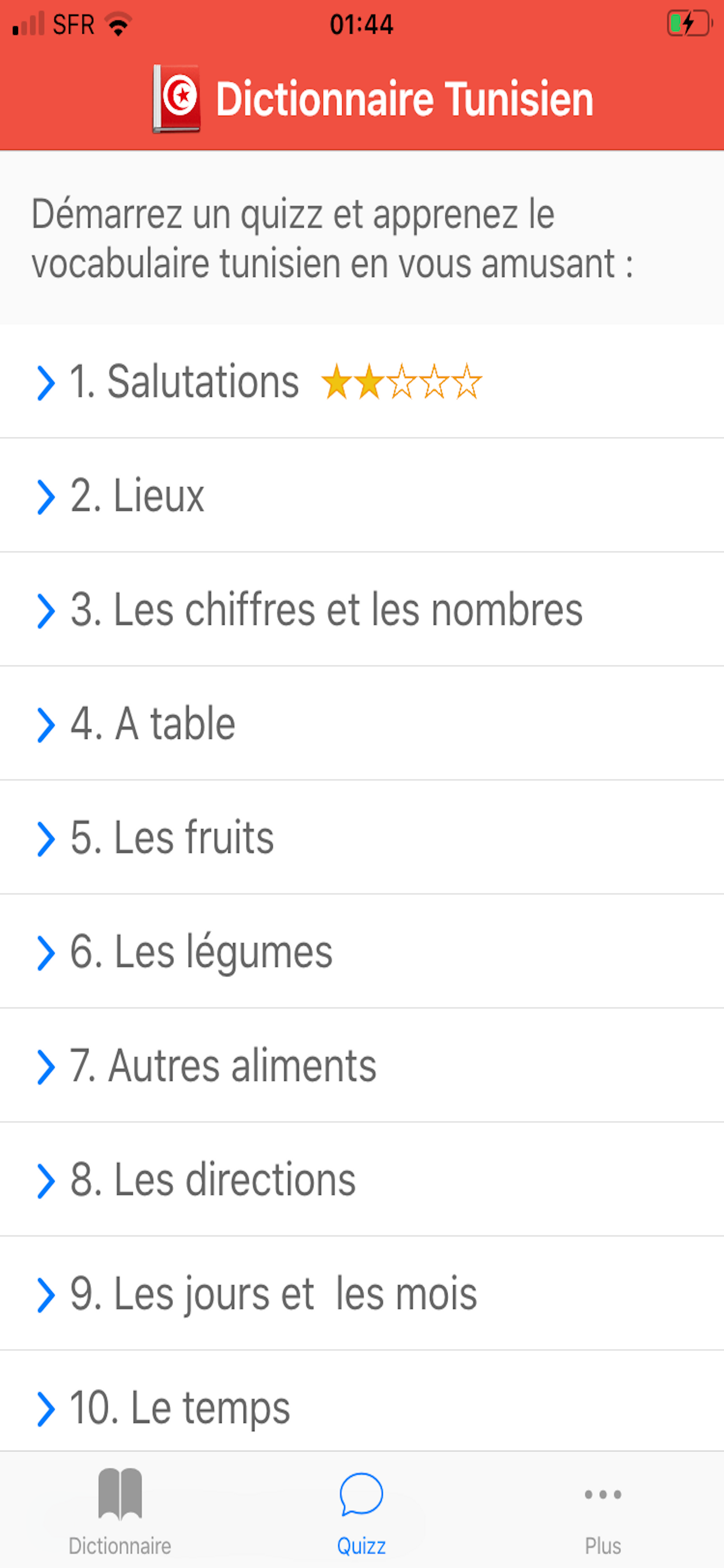 Dictionnaire Arabe Tunisien