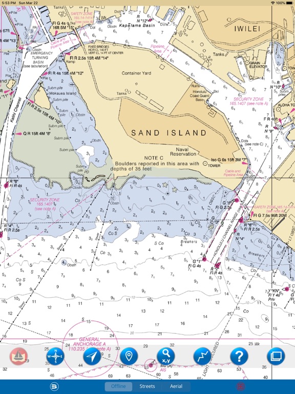 Screenshot #5 pour Oahu (Hawaii) – Marine GPS Map