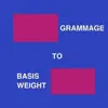 Grammage To Basis Weight delete, cancel