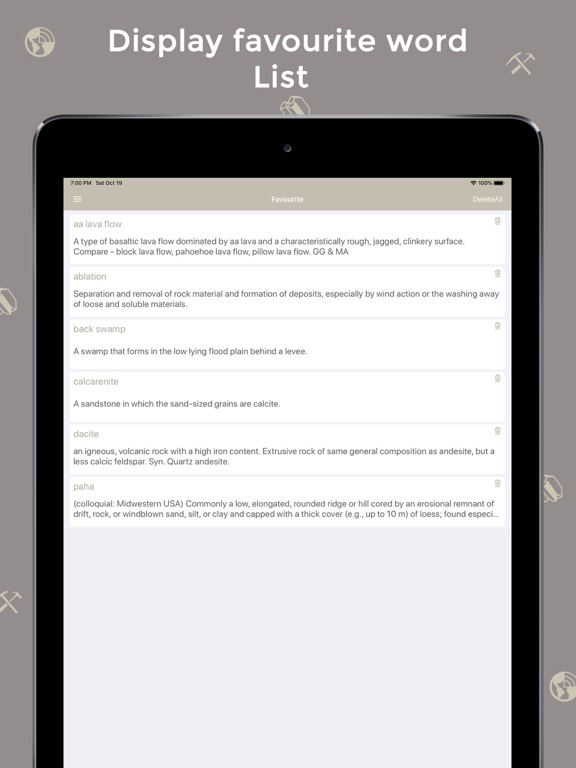 Geology Dictionary - Offline iPad screenshot