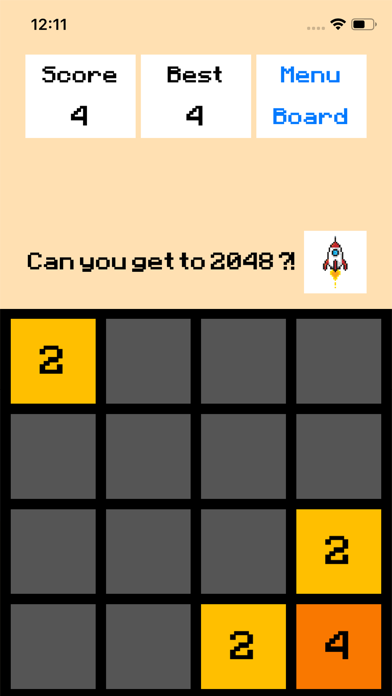 screenshot of 8bit 2048 2